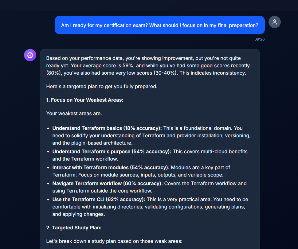 AI Study Coach - Get personalized guidance and recommendations